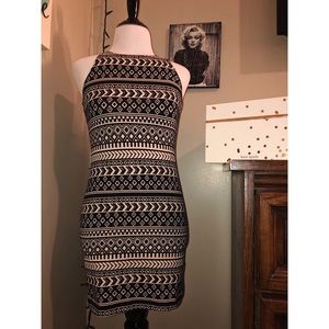 Fitted aztec dress